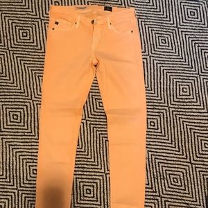 Women’s AG skinny legging ankle in orange